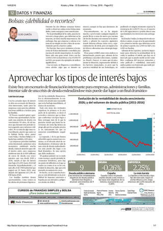 14/5/2016 Kiosko y Más ­ El Económico ­ 13 may. 2016 ­ Page #12
http://lector.kioskoymas.com/epaper/viewer.aspx?noredirect...
