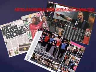 ARTICLES/DOUBLE PAGE SPREAD(DPS) ANALYSIS




  {
 