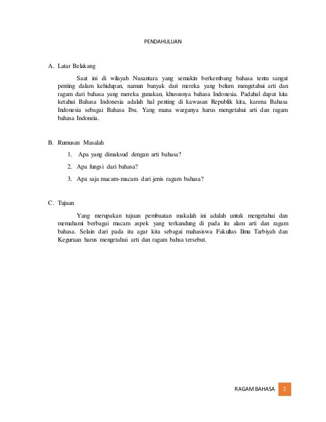 Arti Dan Ragam Bahasa