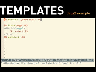 TEMPLATES Jinja2 example 
 
