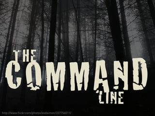 THE COMMAND LINE 
http://www.flickr.com/photos/evdaimon/337754011/ 
 