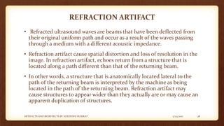 Refraction Artifact Example Artifacts and Bioeffects | PPTX
