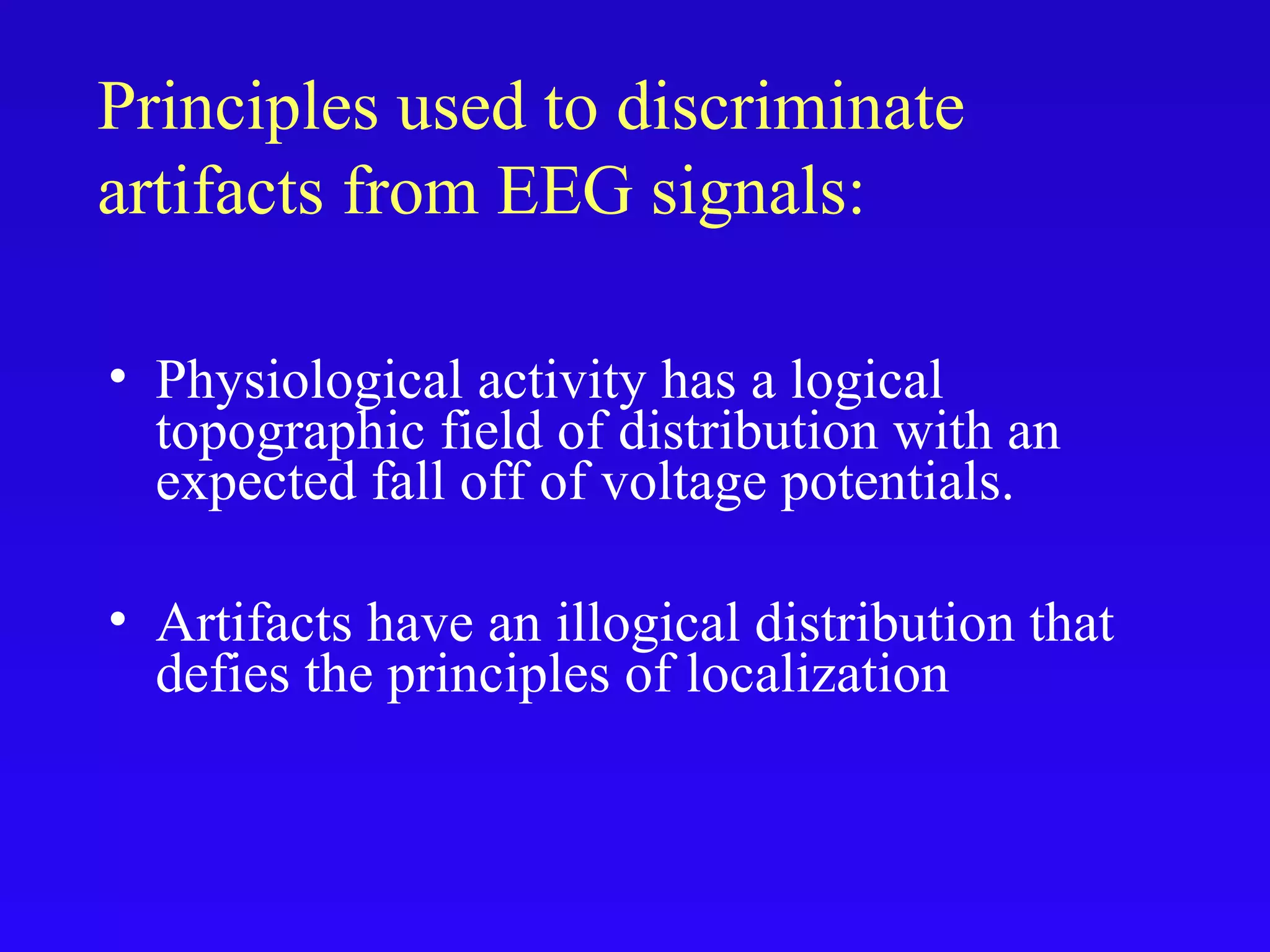 Artifacts in eeg final | PPT