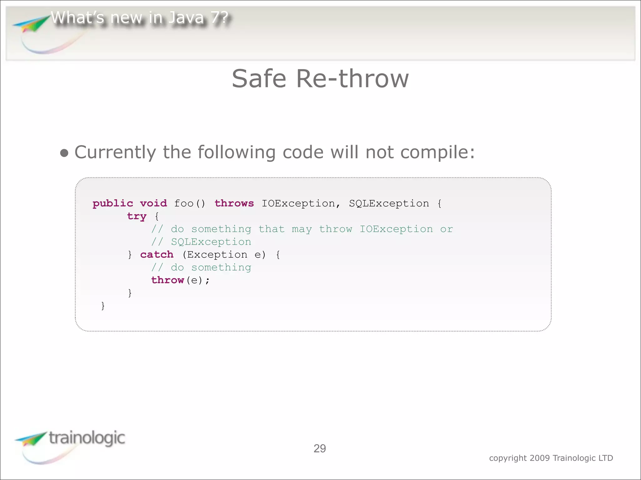 What's Expected in Java 7