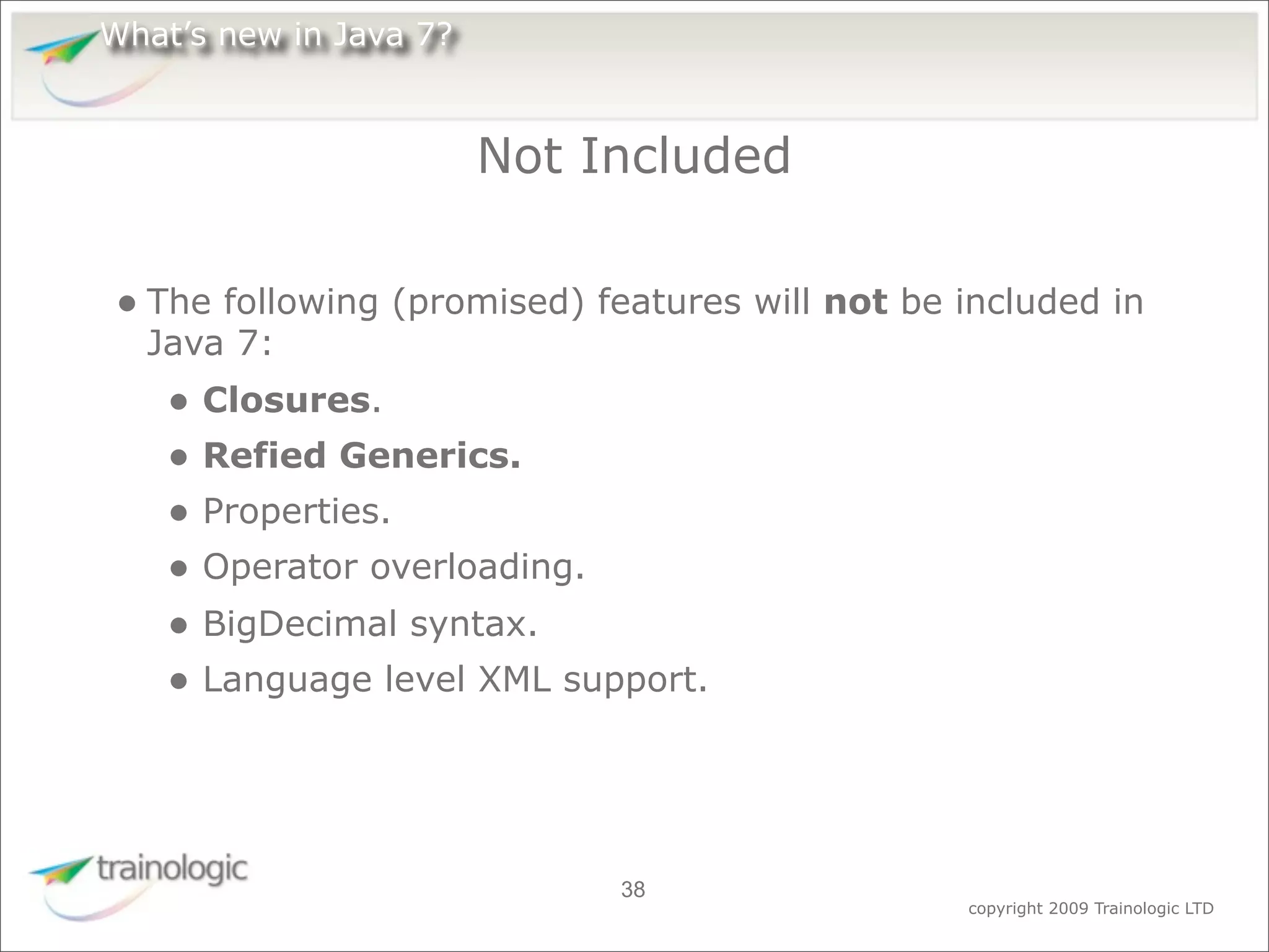 What's Expected in Java 7