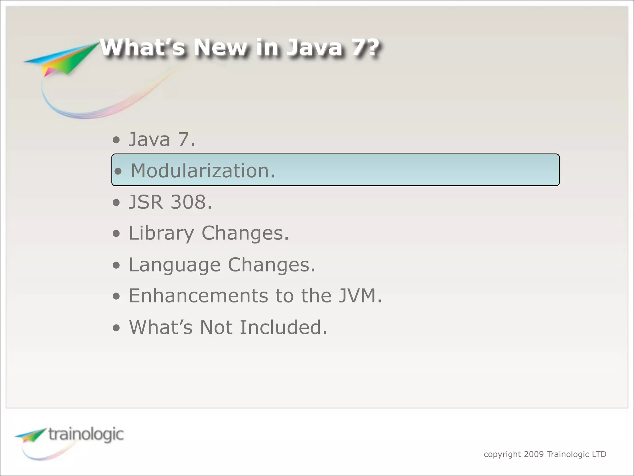 What's Expected in Java 7