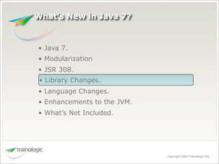 What's Expected in Java 7
