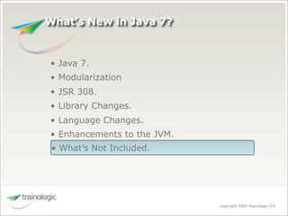 What's Expected in Java 7
