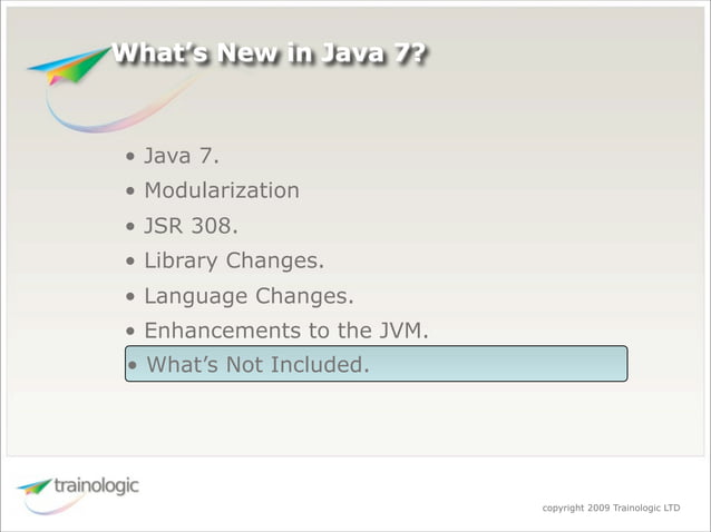 What's Expected in Java 7 | PPT