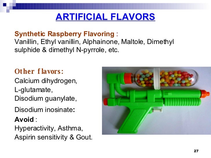 Artificial Colors, Flavors And Additives 3 1 1