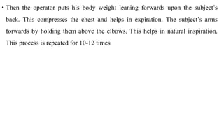 Artificial respiration in respiratory system | PPTX