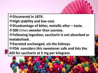 Artificial sweetener | PPT