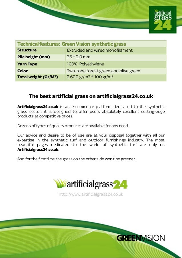 Artificial grass Green Vision Artificialgrass24.co.uk