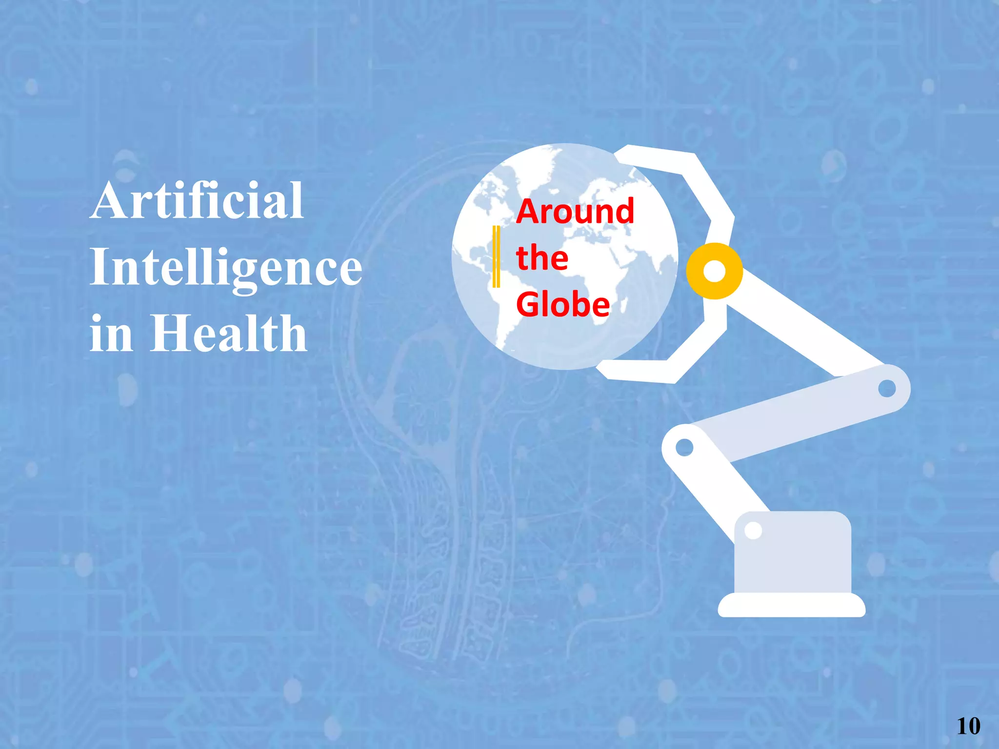 Artificial
Intelligence
in Health
Around
the
Globe
10
 