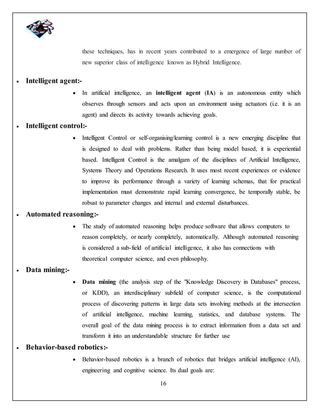 Artificial intelligencefull report.doc