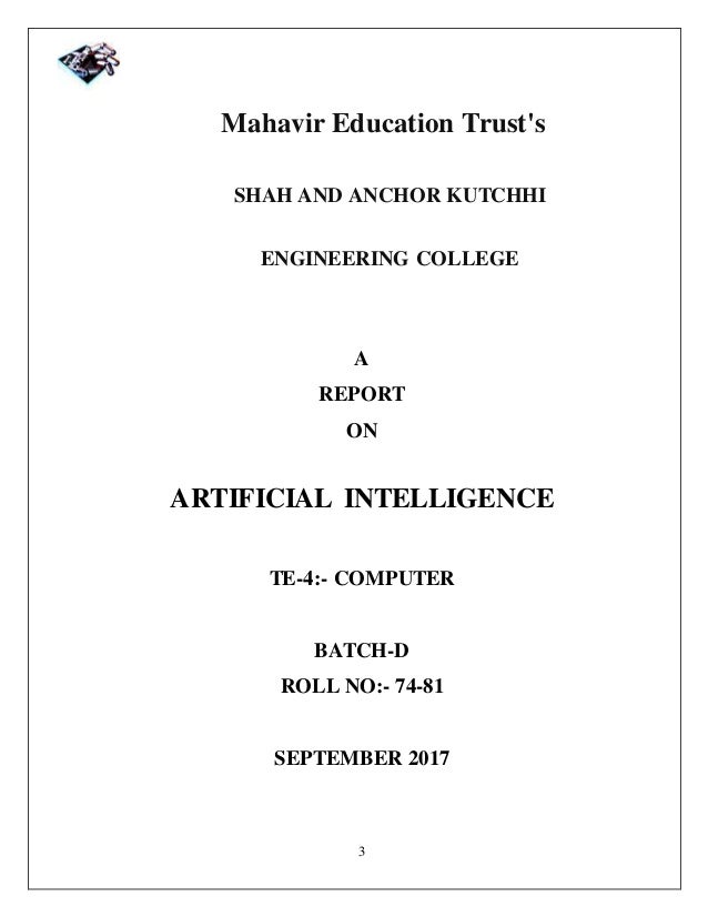 Artificial intelligencefull report.doc