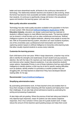 Artificial intelligence is transforming education | PDF