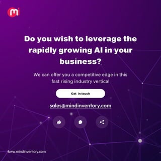 In-demand apps for patients to track their
healthcare routines, like exercise, medication,
appointment alerts, etc., especially for the
ones with Alzheimer's disease.
 