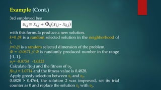 Artificial Bee Colony (ABC) (Swarm Intelligence) | PPTX