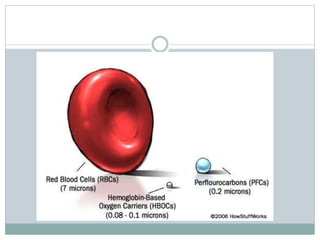 Artificial blood components and uses | PPTX