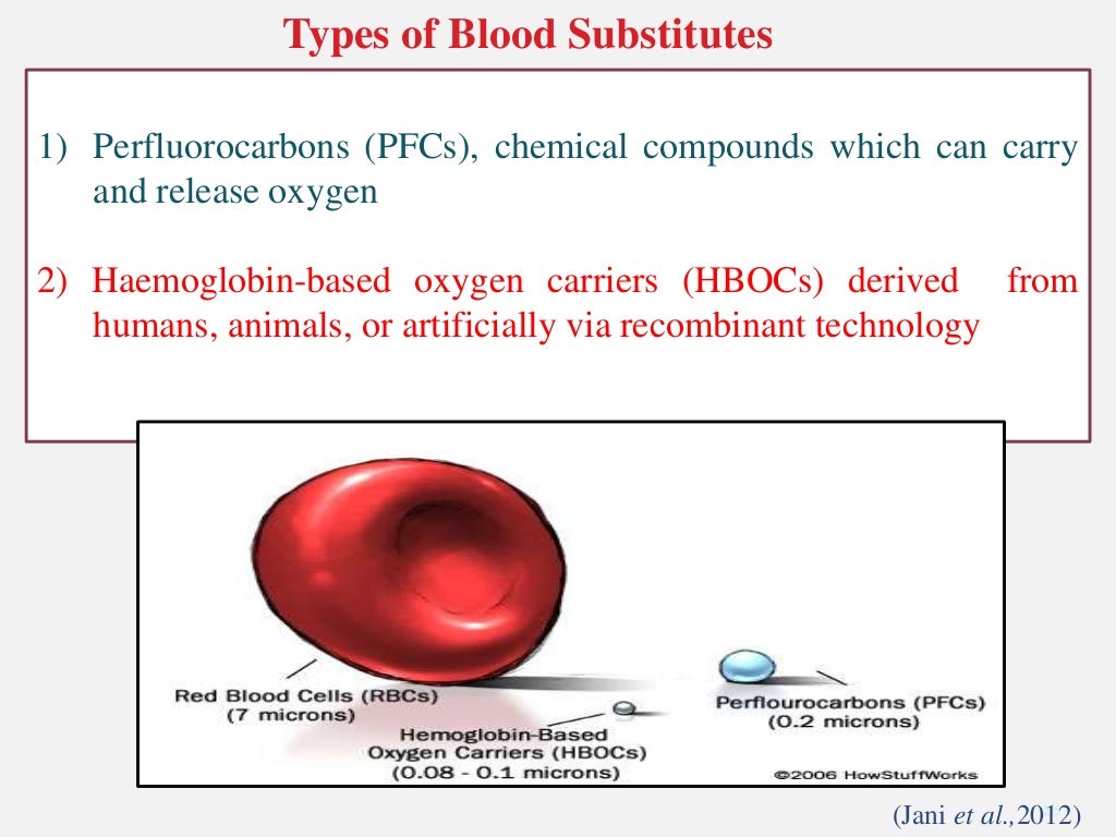Artificial blood seminar
