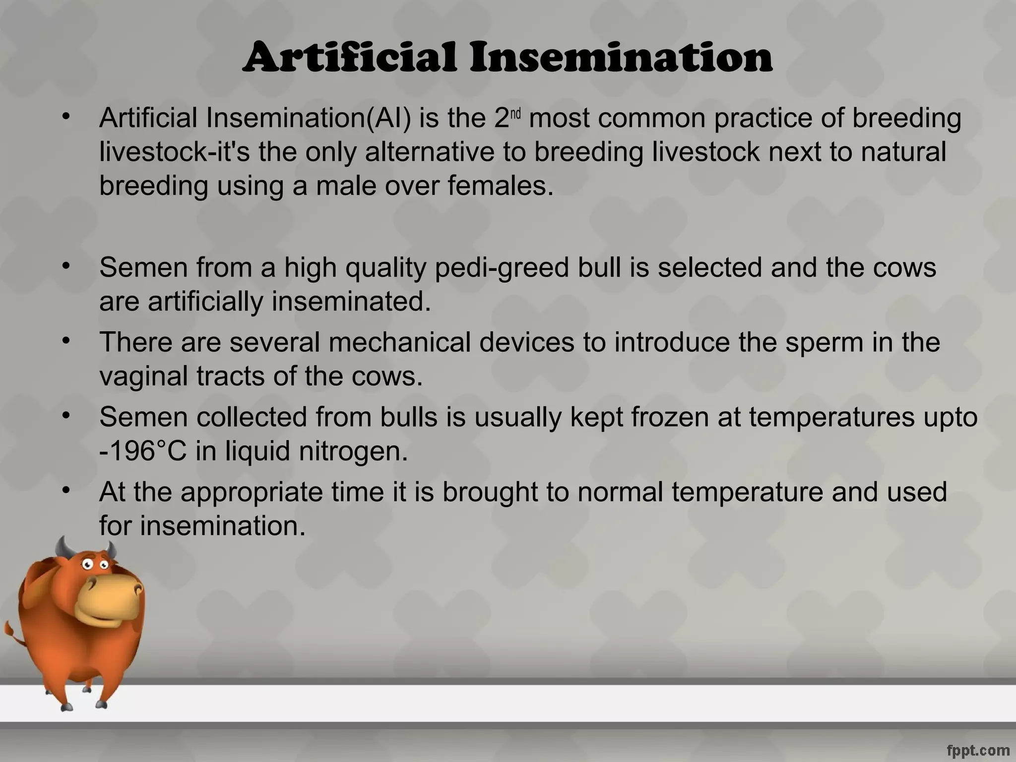 Artificial breeding methods PPT