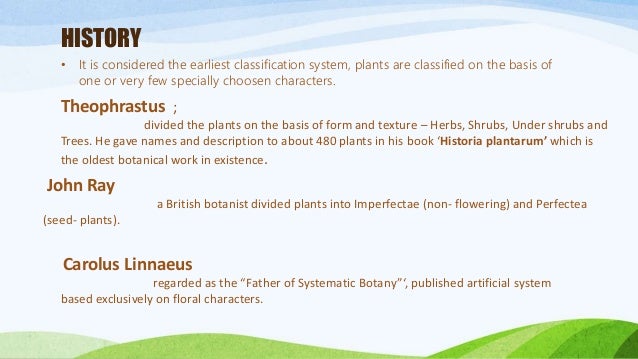 Artificial classification system