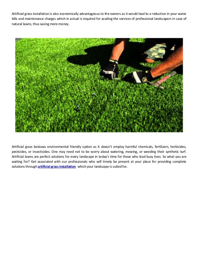 Artificial Grass Installation Guide