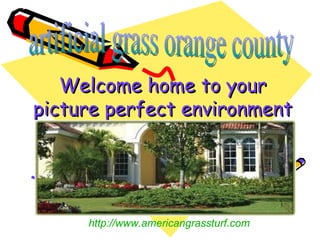 Welcome home to your
picture perfect environment




     http://www.americangrassturf.com
 