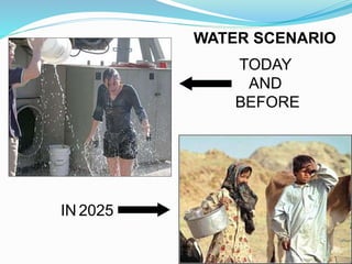 WATER SCENARIO
IN 2025
TODAY
AND
BEFORE
 
