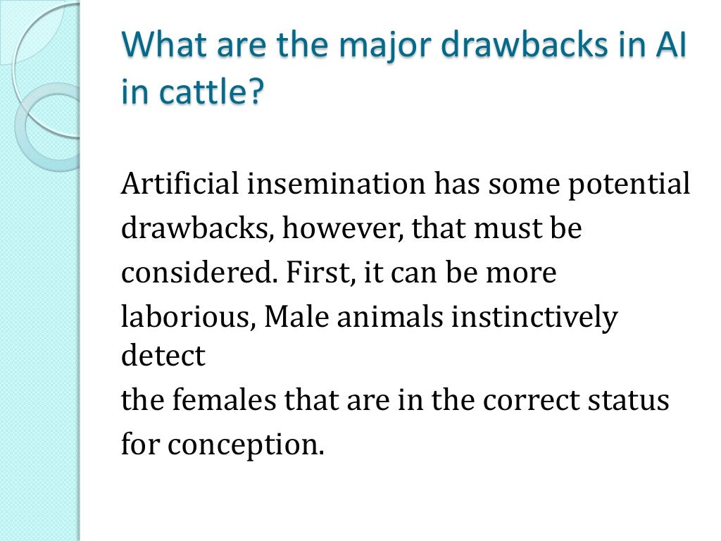 Artificial insemination in cattle