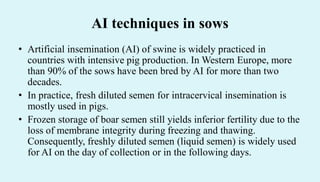 Artificial insemination techniques in farm and pet animals | PDF