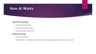 Slide Explaining How Ai Works INTRODUCTION OF ARTIFICIAL Intelligence | PPTX