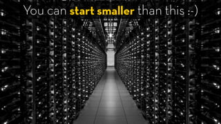 You can start smaller than this :-)
 