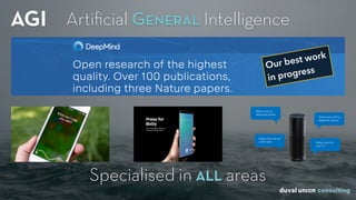 AGI
Specialised in ALL areas
Artiﬁcial General Intelligence
Our best work
in progress
 
