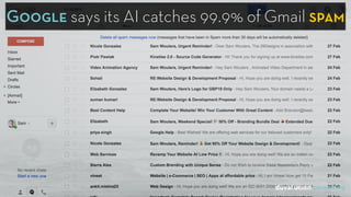 Google says its AI catches 99.9% of Gmail spam
 
