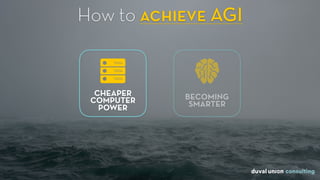 How to achieve AGI
CHEAPER
COMPUTER
POWER
BECOMING
SMARTER
 