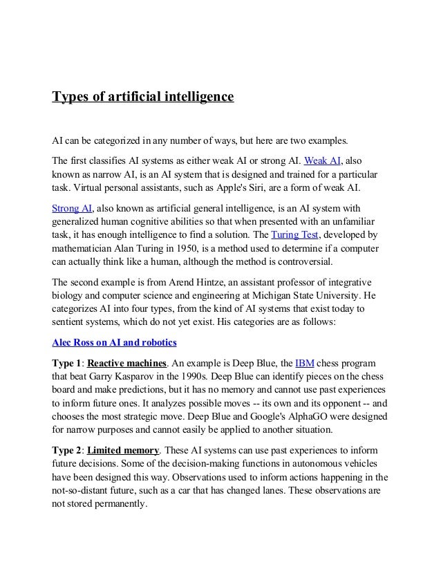 write a case study on artificial intelligence