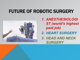 Artificial intelligence in Robotic Surgery | PPTX