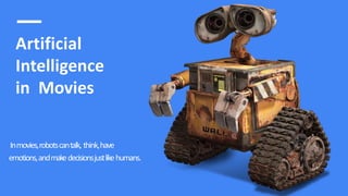 Introduction to Artificial Intelligence. | PPTX