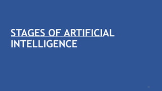 STAGES OF ARTIFICIAL
INTELLIGENCE
11
 