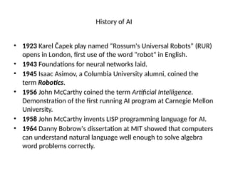 Artificial Intelligence jejeiejj3iriejrjifirirjdjeie | PPTX