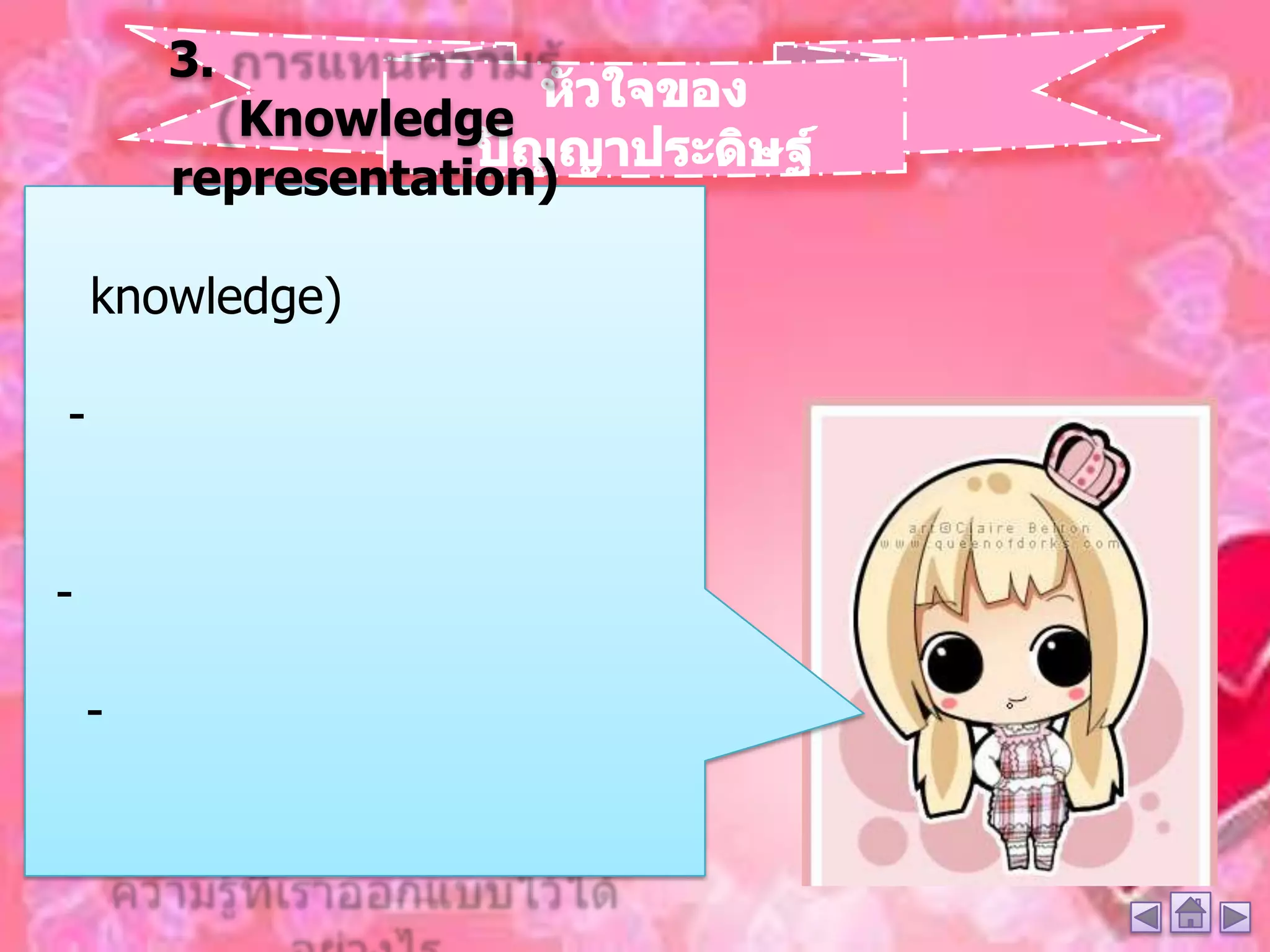 3.
           Knowledge
        representation)

    knowledge)

-


-

    -
 