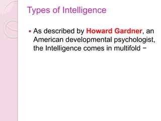 What is Intelligence Composed
of?
 The intelligence is intangible. It is
composed of −
◦ Reasoning
◦ Learning
◦ Problem S...