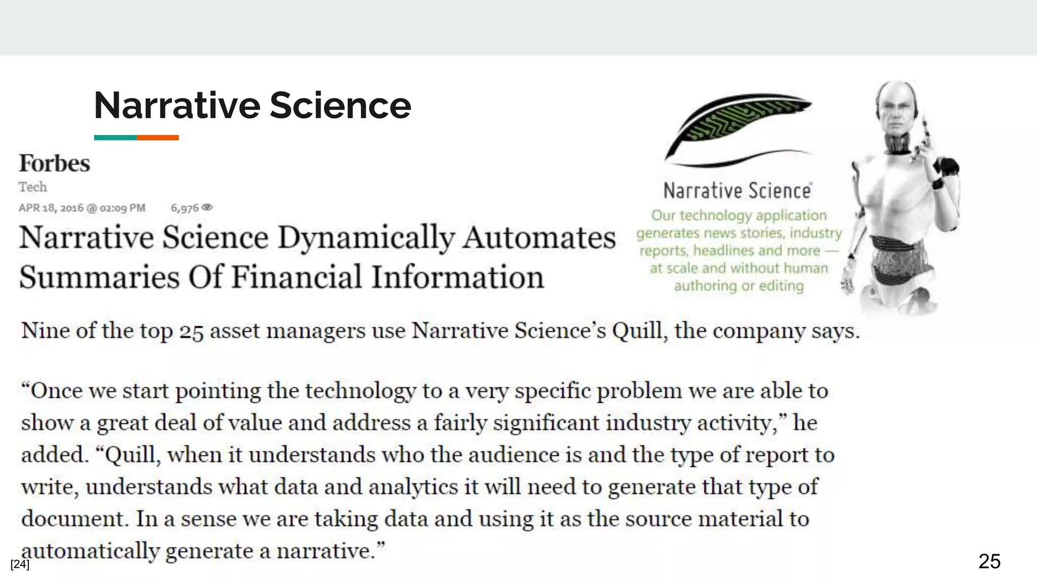 Narrative Science
25[24]
 