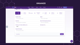 ORGANIZE
 