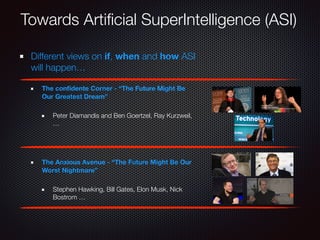 Towards Artiﬁcial SuperIntelligence (ASI)
Different views on if, when and how ASI
will happen…
The conﬁdente Corner - “The...