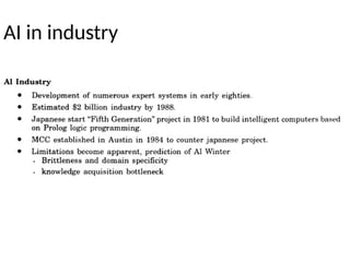 AI in industry
 