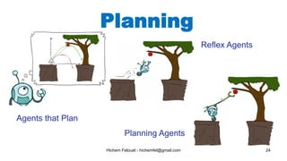 Hichem Felouat - hichemfel@gmail.com 24
Planning
Agents that Plan
Reflex Agents
Planning Agents
 