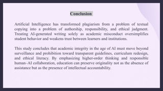 Artificial Intelligence and Plagiarism_ New Challenges for Academic ...